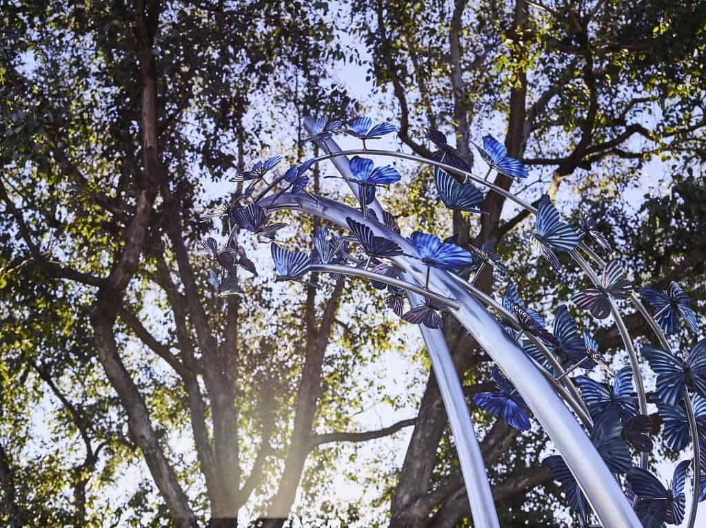 butterfly statue, laguna beach art gallery,