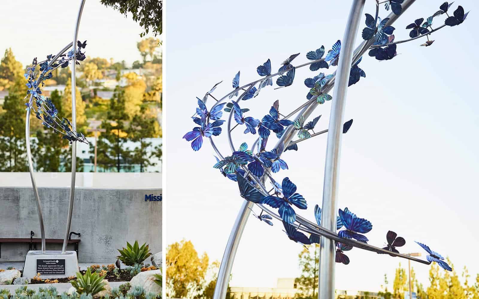 Butterfly Sculpture | Commissioned Statue Installation