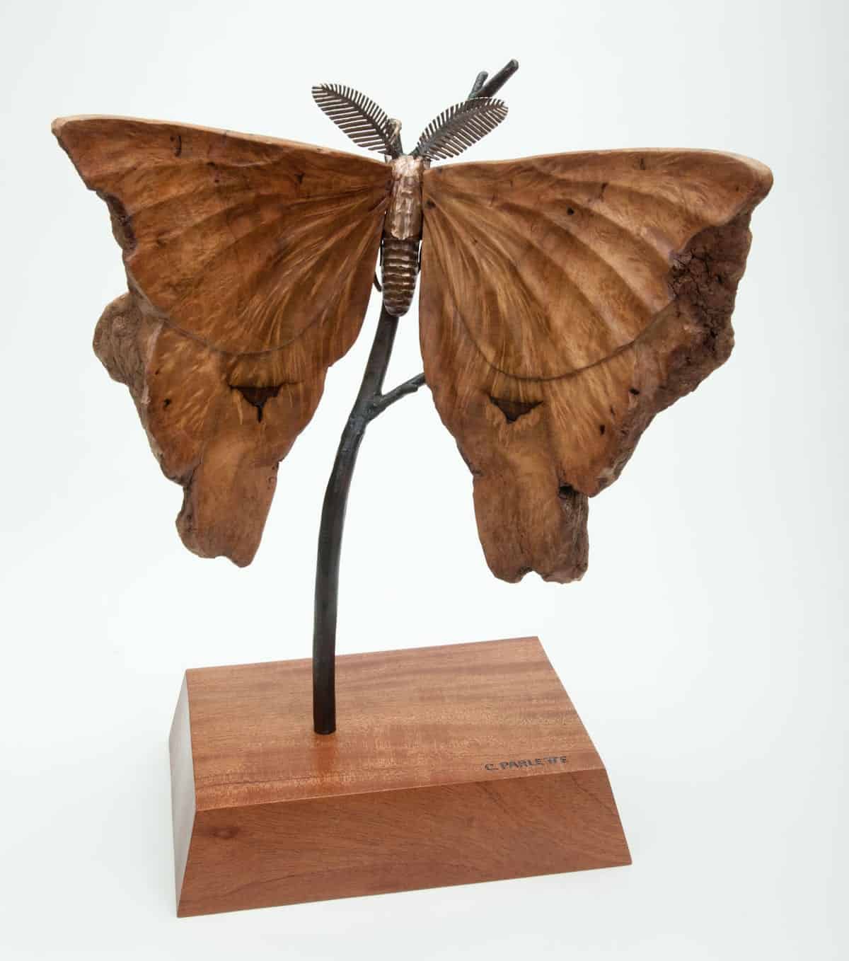 wooden wildlife sculptures